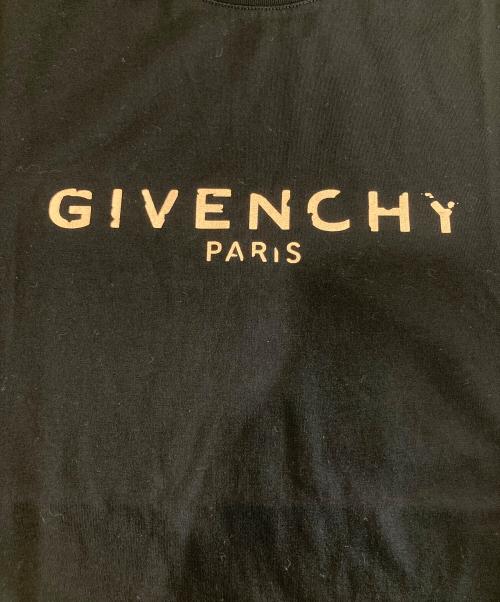 GIVENCHY（ジバンシィ）GIVENCHY (ジバンシィ) ロゴ ダメージ加工Tシャツ　BW70603Z2L ブラック サイズ:XSの古着・服飾アイテム