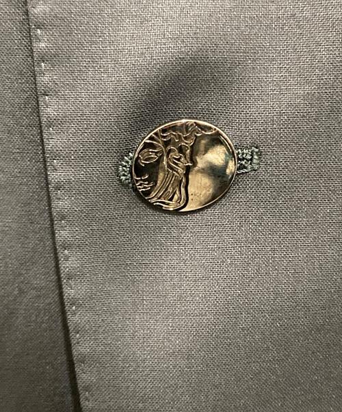 VERSACE COLLECTION（ヴェルサーチ コレクション）VERSACE COLLECTION (ヴェルサーチ コレクション) 2Bジャケット ブラック サイズ:48の古着・服飾アイテム