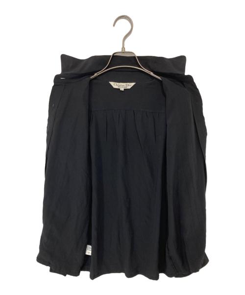 Christian Dior（クリスチャン ディオール）Christian Dior (クリスチャン ディオール) シルクシャツ ブラック サイズ:Lの古着・服飾アイテム
