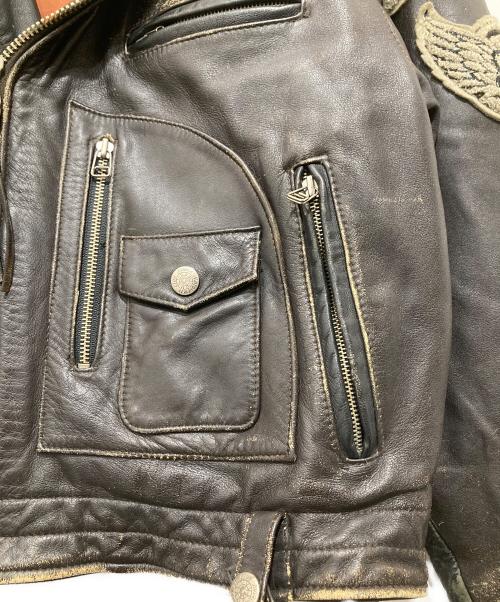 AVIREX（アヴィレックス）AVIREX (アヴィレックス) Daytona ダブルライダースジャケット D-TK 9056 ブラック サイズ:Sの古着・服飾アイテム