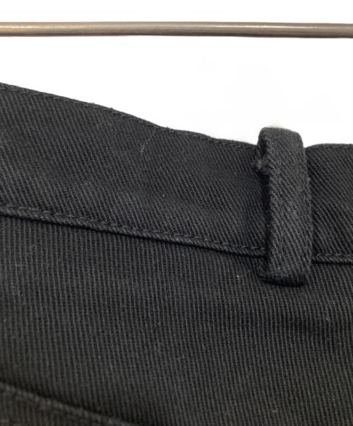 CHROME HEARTS（クロムハーツ）CHROME HEARTS (クロムハーツ) FLEURKNEE DNM PANTS フレアニー デニム パンツ ボタンフライ ブラック サイズ:28Rの古着・服飾アイテム