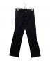CHROME HEARTS（クロムハーツ）の古着「FLEURKNEE DNM PANTS フレアニー デニム パンツ ボタンフライ」｜ブラック