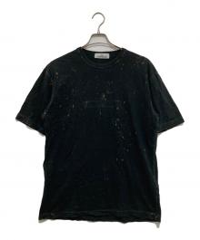 STONE ISLAND（ストーンアイランド）の古着「ロゴ刺繍タイダイTシャツ　	761520945」｜ブラック