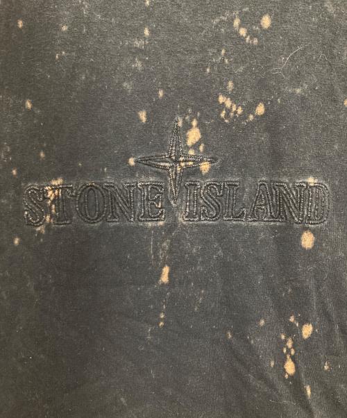 STONE ISLAND（ストーンアイランド）STONE ISLAND (ストーンアイランド) ロゴ刺繍タイダイTシャツ　	761520945 ブラック サイズ:Lの古着・服飾アイテム