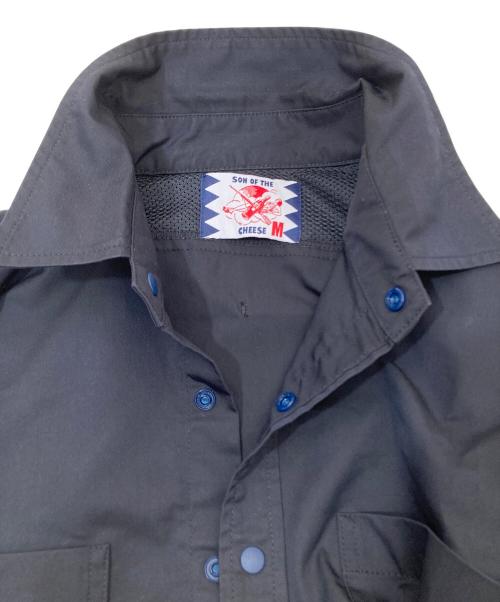 son of the cheese（（サノバチーズ））son of the cheese (（サノバチーズ）) new Ventilation shirt　ニューベンチレーションシャツ　SC2110-SH06 ネイビー サイズ:Mの古着・服飾アイテム