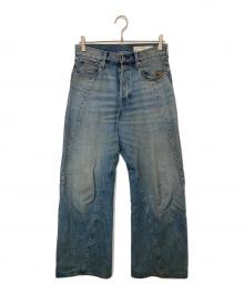 G-STAR RAW（ジースターロゥ）の古着「Contor Barrel Wide Jeans　コントアバレルワイドジーンズ　	D27690」｜インディゴ