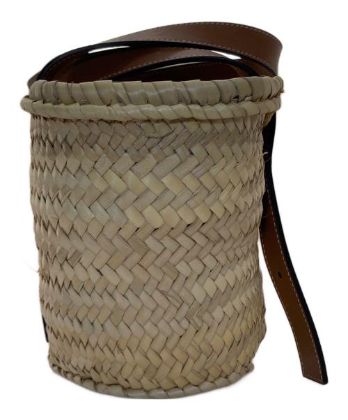 LOEWE（ロエベ）LOEWE (ロエベ) BASKET BAG　アナグラム バスケットバッグ スモール ベージュの古着・服飾アイテム