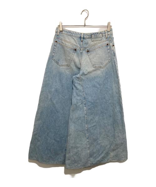 MM6 Maison Margiela（エムエムシックスメゾンマルジェラ）MM6 Maison Margiela (エムエムシックスメゾンマルジェラ) 19SSワイドレッグデニムデニムパンツ　S32LA0173 インディゴ サイズ:40の古着・服飾アイテム