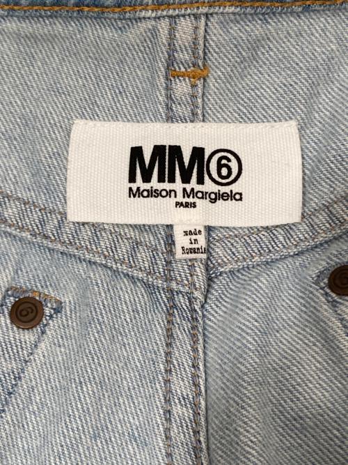 MM6 Maison Margiela（エムエムシックスメゾンマルジェラ）MM6 Maison Margiela (エムエムシックスメゾンマルジェラ) 19SSワイドレッグデニムデニムパンツ　S32LA0173 インディゴ サイズ:40の古着・服飾アイテム