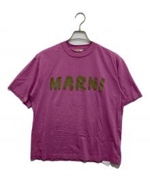 MARNI（マルニ）の古着「レタリングプリントクルーネックTシャツ　THJET49EPH USCS11」｜パープル