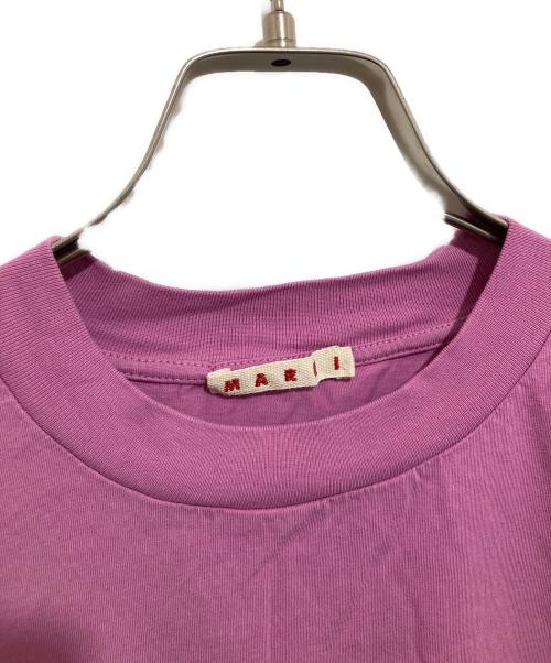 MARNI（マルニ）MARNI (マルニ) レタリングプリントクルーネックTシャツ　THJET49EPH USCS11 パープル サイズ:38の古着・服飾アイテム