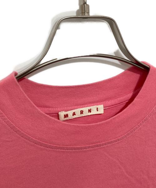 MARNI（マルニ）MARNI (マルニ) ロゴプリント入りオーバーサイズ半袖Tシャツ　THJET49EPB SCP89 ピンク サイズ:38の古着・服飾アイテム