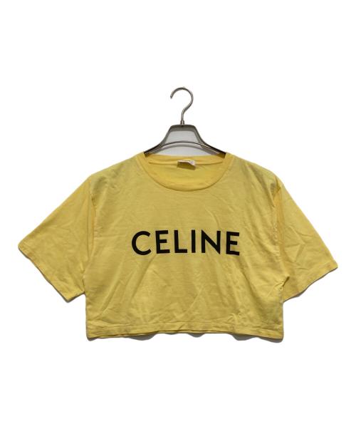 CELINE（セリーヌ）CELINE (セリーヌ) クロップドロゴTシャツ　2X761671Q イエロー サイズ:Mの古着・服飾アイテム