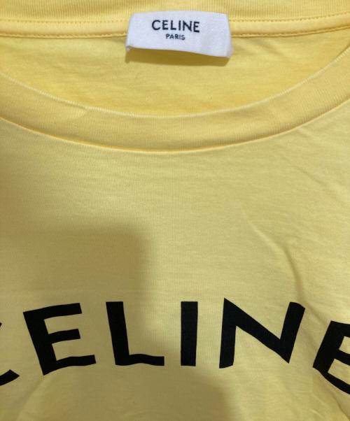 CELINE（セリーヌ）CELINE (セリーヌ) クロップドロゴTシャツ　2X761671Q イエロー サイズ:Mの古着・服飾アイテム