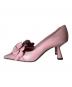JIMMY CHOO (ジミーチュウ) レザーフラワーハイヒールパンプス ピンク サイズ:36：10000円