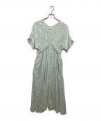 ne quittez pasヌキテパ）の古着「COTTON VOILE STRIPE WAIST　コットンボイルストライプウェスト　010451GR2」｜グリーン
