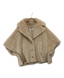 MaxMara（マックスマーラ）の古着「テディベア ケープ コート　24147311416」｜アイボリー