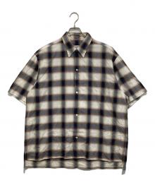 URU（ウル）の古着「OPEN COLLAR S/S SHIRTS/BLUE　オープンカラーS/Sシャツ　24SCM02」｜グレー