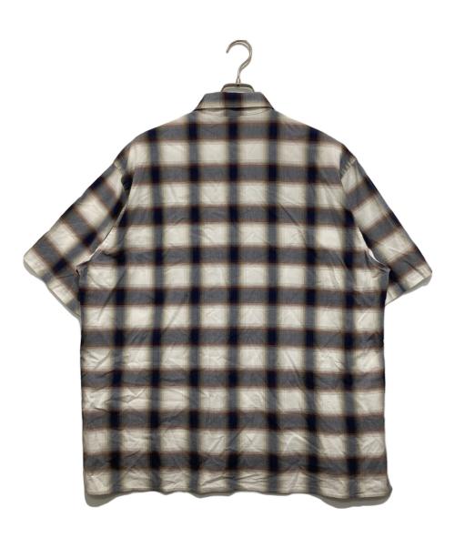 URU（ウル）URU (ウル) OPEN COLLAR S/S SHIRTS/BLUE　オープンカラーS/Sシャツ　24SCM02 グレー サイズ:2の古着・服飾アイテム