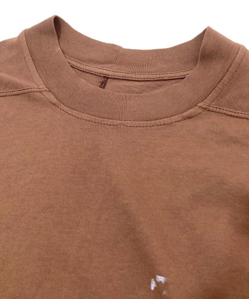 RICK OWENS DRKSHDW（リックオウエンス ダークシャドウ）RICK OWENS DRKSHDW (リックオウエンス ダークシャドウ) プリントTシャツ ブラウン サイズ:Sの古着・服飾アイテム