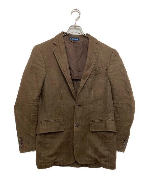 POLO RALPH LAUREN（ポロ・ラルフローレン）POLO RALPH LAUREN (ポロ・ラルフローレン) リネンテーラードジャケット ブラウン サイズ:36の古着・服飾アイテム