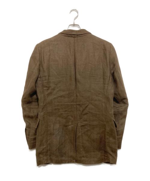 POLO RALPH LAUREN（ポロ・ラルフローレン）POLO RALPH LAUREN (ポロ・ラルフローレン) リネンテーラードジャケット ブラウン サイズ:36の古着・服飾アイテム