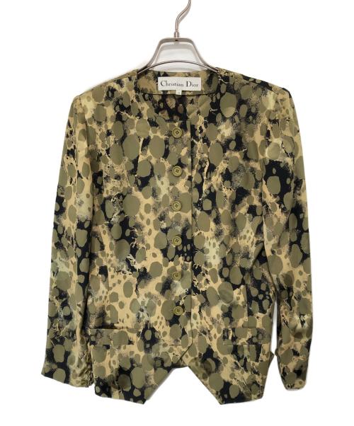 Christian Dior（クリスチャン ディオール）Christian Dior (クリスチャン ディオール) シルクセットアップ グリーン サイズ:11の古着・服飾アイテム
