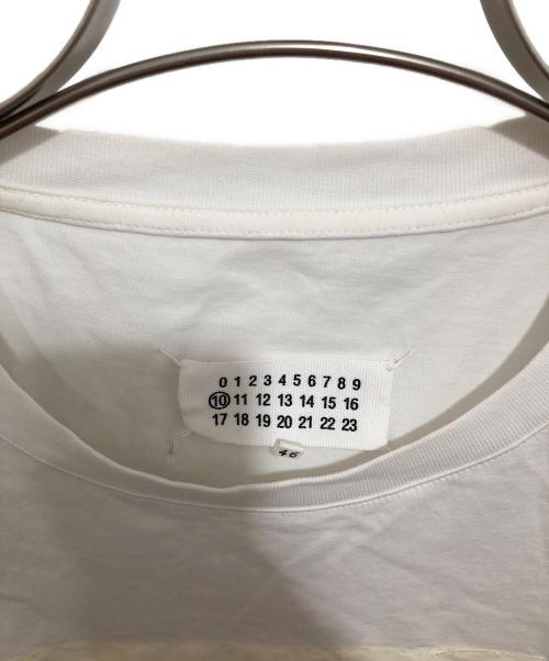 Maison Margiela（メゾンマルジェラ）Maison Margiela (メゾンマルジェラ) 10 BLANK CANVAS TEE　テン ブランク キャンバス ティー　S50GC0525 ホワイト サイズ:46の古着・服飾アイテム
