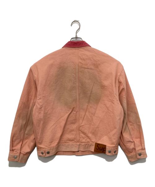 SUPREME（シュプリーム）Supreme (シュプリーム) DISTRESSED SELVEDGE TRUCKER JACKET　ディストレスト セルビッジ トラッカー ジャケット ピンク サイズ:Mの古着・服飾アイテム