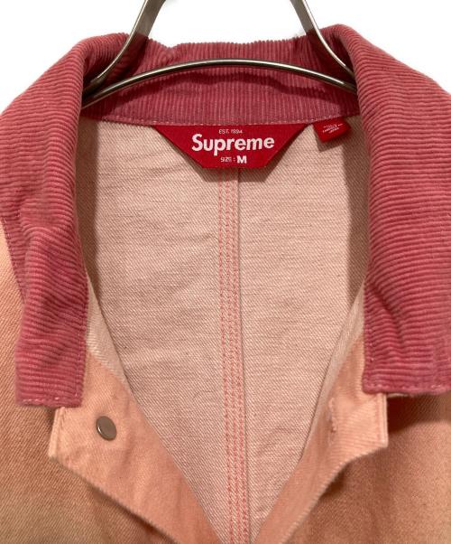 SUPREME（シュプリーム）Supreme (シュプリーム) DISTRESSED SELVEDGE TRUCKER JACKET　ディストレスト セルビッジ トラッカー ジャケット ピンク サイズ:Mの古着・服飾アイテム