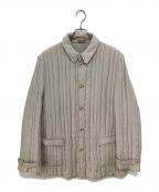 BOTTEGA VENETAボッテガベネタ）の古着「シルクキルティングジャケット」｜ベージュ
