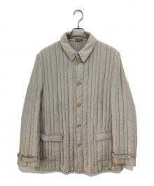 BOTTEGA VENETA（ボッテガベネタ）の古着「シルクキルティングジャケット」｜ベージュ