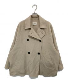 IENA（イエナ）の古着「スーパー160ダブルフェイス ショートコート」｜ベージュ