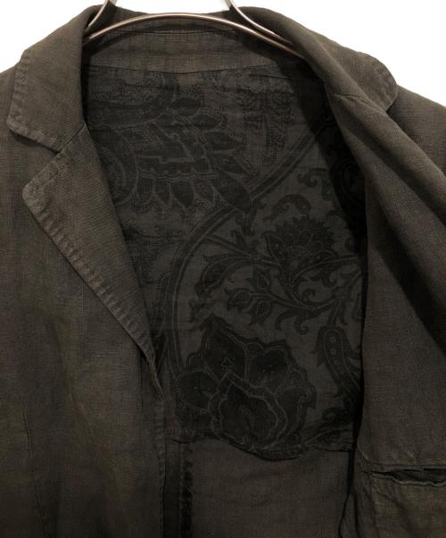 ETRO（エトロ）ETRO (エトロ) リネンジャケット カーキ サイズ:Sの古着・服飾アイテム