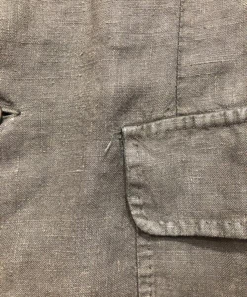 ETRO（エトロ）ETRO (エトロ) リネンジャケット カーキ サイズ:Sの古着・服飾アイテム