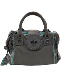 DIESEL（ディーゼル）の古着「レザーバッグ 」｜カーキ