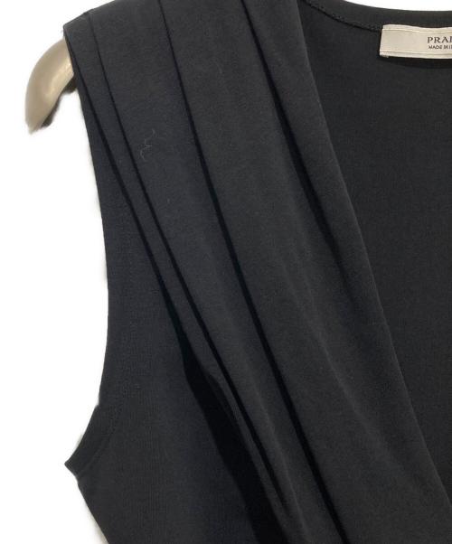 PRADA（プラダ）PRADA (プラダ) ノースリーブワンピース APD12009 3406 ブラック サイズ:Mの古着・服飾アイテム