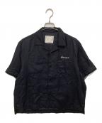 sacaiサカイ）の古着「Cotton Twill Bowling Shirt コットンツイルボーリングシャツ」｜ブラック
