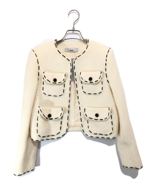 sheller（シェリエ）sheller (シェリエ) ステッチツイードセットアップ ベージュ サイズ:FREEの古着・服飾アイテム