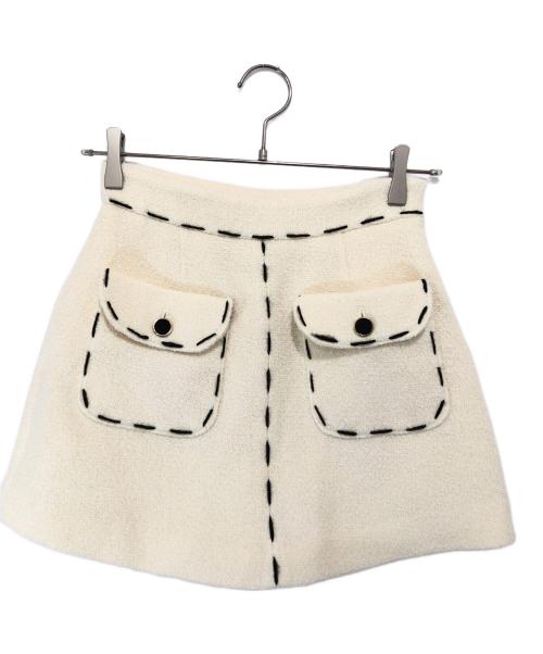 sheller（シェリエ）sheller (シェリエ) ステッチツイードセットアップ ベージュ サイズ:FREEの古着・服飾アイテム