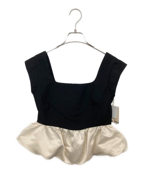 THETOE（ザ トゥー）THETOE (ザ トゥー) Ifestou Frill Top イフェストウフリルトップ ブラック サイズ:Sの古着・服飾アイテム