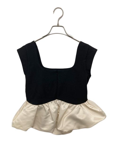 THETOE（ザ トゥー）THETOE (ザ トゥー) Ifestou Frill Top イフェストウフリルトップ ブラック サイズ:Sの古着・服飾アイテム