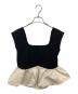 THETOE (ザ トゥー) Ifestou Frill Top イフェストウフリルトップ ブラック サイズ:S：19000円