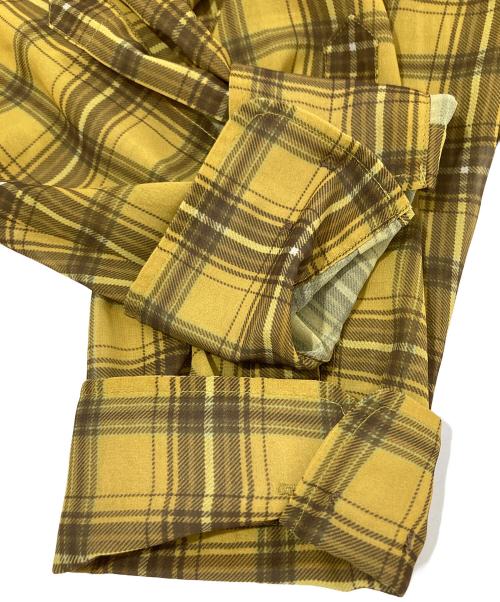 DRIES VAN NOTEN（ドリスヴァンノッテン）DRIES VAN NOTEN (ドリスヴァンノッテン) シアーチェックシャツ イエロー サイズ:Sの古着・服飾アイテム