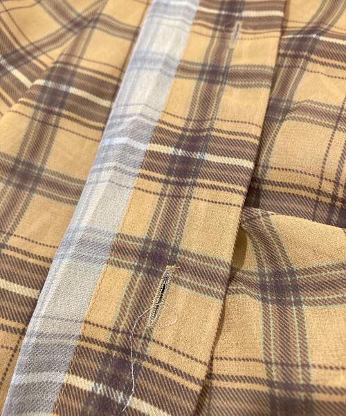 DRIES VAN NOTEN（ドリスヴァンノッテン）DRIES VAN NOTEN (ドリスヴァンノッテン) シアーチェックシャツ イエロー サイズ:Sの古着・服飾アイテム