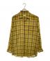 DRIES VAN NOTEN（ドリスヴァンノッテン）の古着「シアーチェックシャツ」｜イエロー