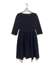 FOXEY NEWYORK（フォクシーニューヨーク）の古着「DRESS WINTER WONDER ドレス ウィンター ワンダー 39842-NS000100PR」｜ネイビー