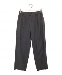 ATON（エイトン）の古着「KYOTO TSURIZOME COTTON WIDE EAZY PANTS コットンワイドイージーパンツ」｜グレー