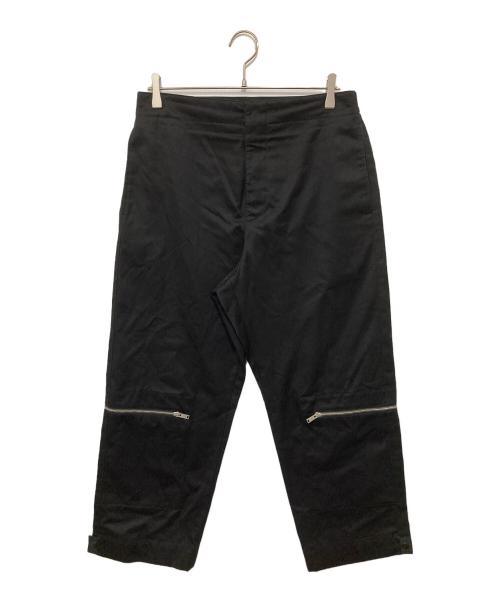 JIL SANDER（ジルサンダー）JIL SANDER (ジルサンダー) ジップトラウザーパンツ ブラック サイズ:46の古着・服飾アイテム