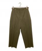 HUM VENTヒューベント）の古着「SOLIS CAVALRY TROUSERS ソリスキャバリートラウザーズ」｜カーキ